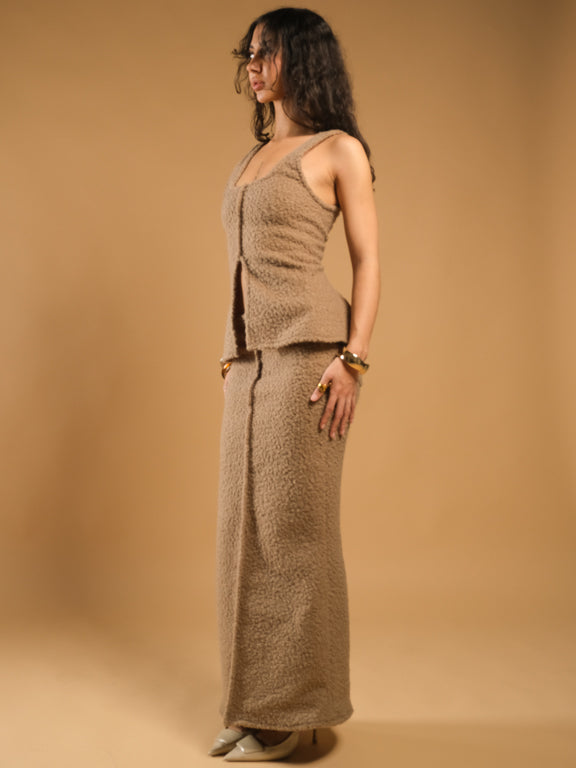Wool Long Skirt Handmade for Elegant Style
